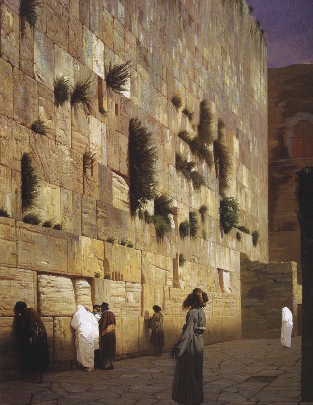 Jean - Leon Gerome Solomon Wall, Jerusalem oil painting image